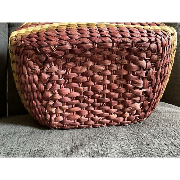 Sun N Sand Sunny Woven Lined Basket Totes w/ Draw Top Buckets - 3 Piece Set - Picture 7 of 14